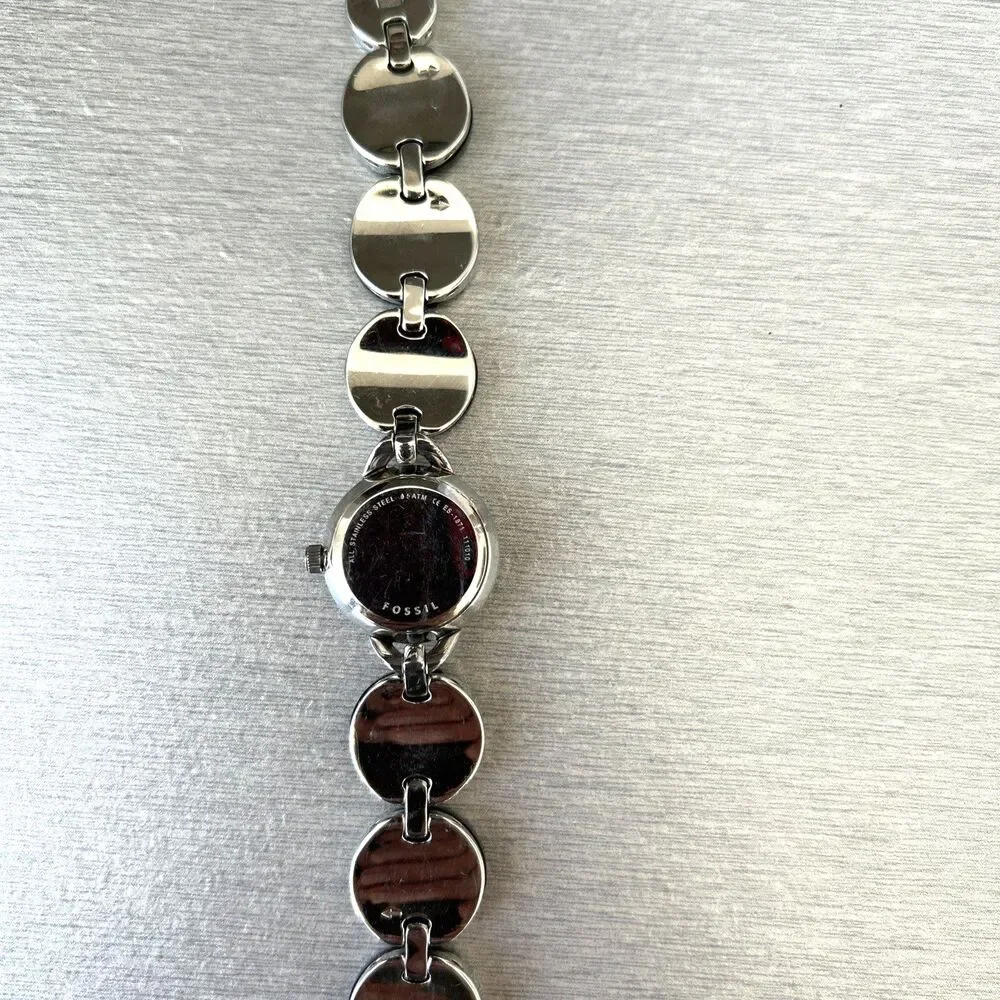 Lot of 2 Fossil Women's Watches Stainless Steel Bracelet Strap ES-9954 & ES-1871